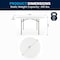 Flash Furniture Round Folding Table, 60" W, 60" L, 29" H, Plastic Top, White RB-60R-GG - alternate 10